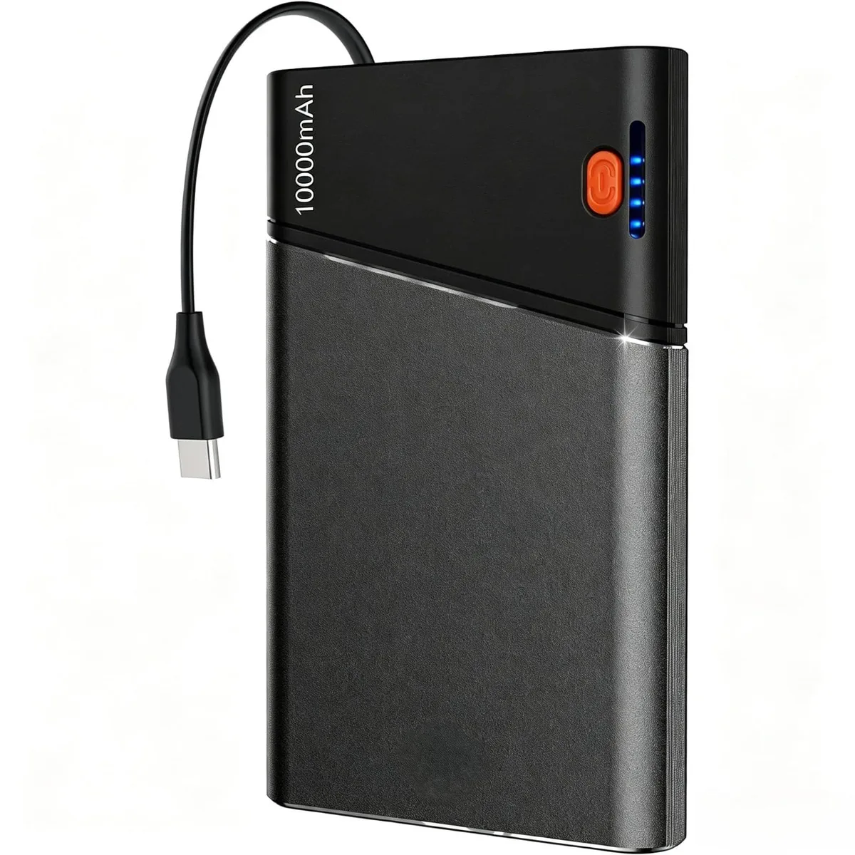 No Sew No Sew B2 10000mAh 22.5W Power Bank Built-in USB-C Cable Grey — product photo
