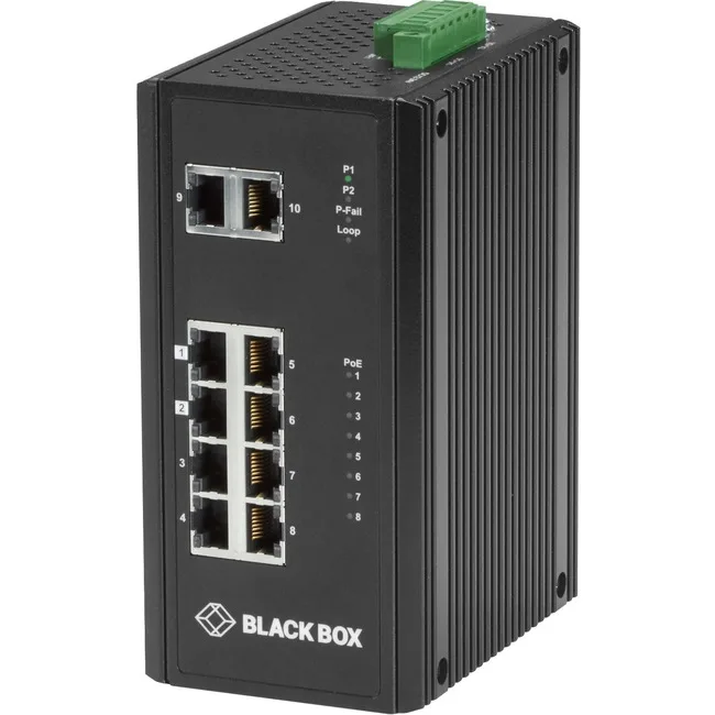 Black Box Innovations Black Box Innovations LPH3100A 8-port 10/100/1000-Mbps PoE+ network switch — product photo