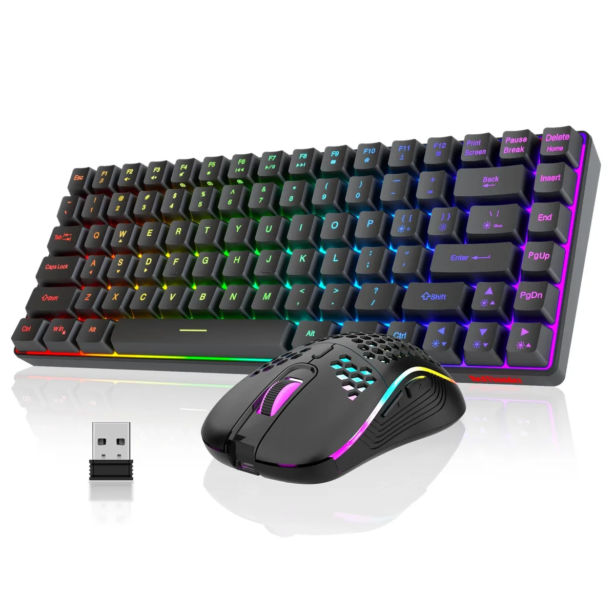  RedThunder K84 75% Wireless Gaming Keyboard &amp; Mouse Combo (Black) — product photo
