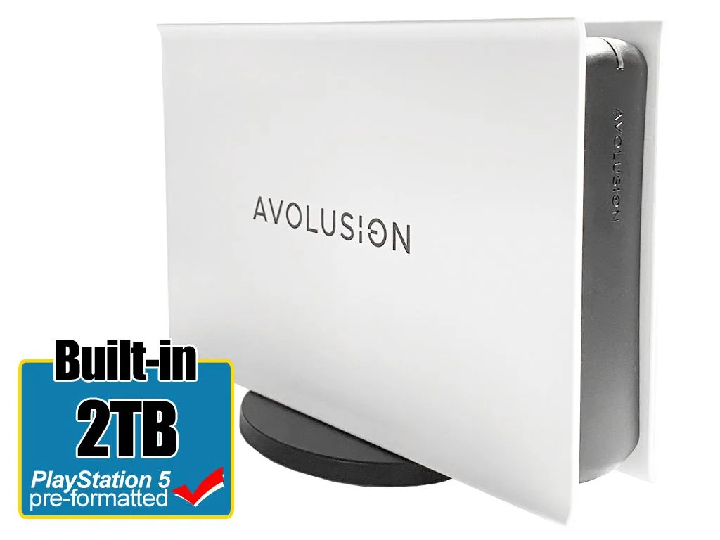 Avolusion Avolusion PRO5X-WH-2TB-PS5 2TB internal hard drive USB 3.0 64MB cache — product photo