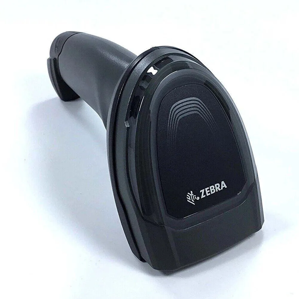 Twilight Black handheld 2D barcode scanner with USB cable