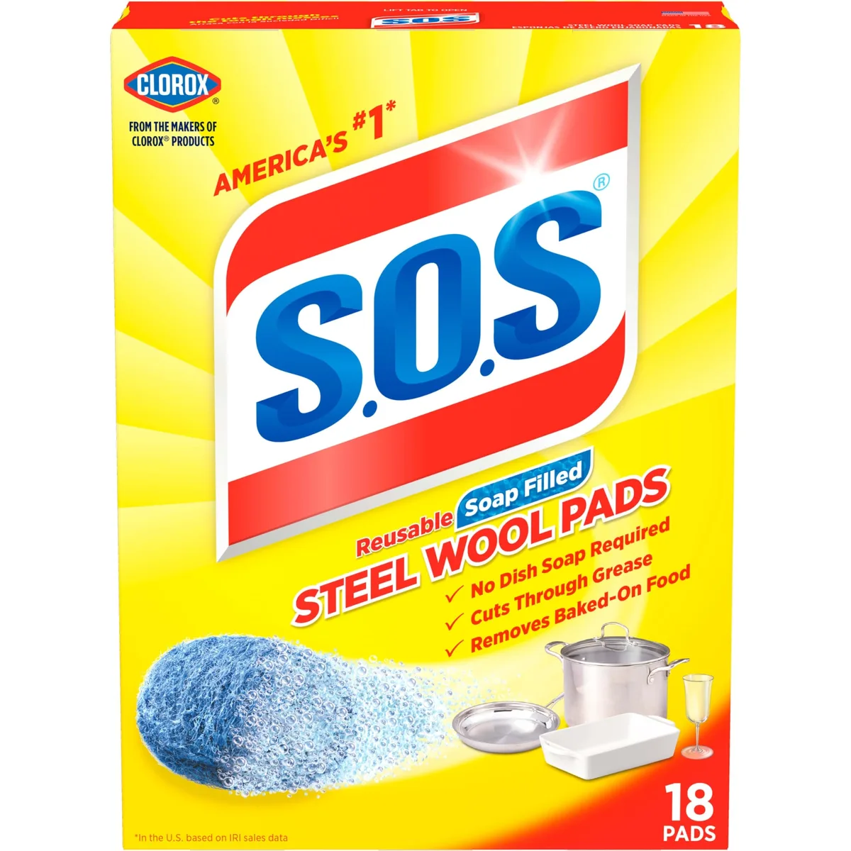  Steel Wool Soap Pads 18 Count Body Repair Restoration Chemical — product photo