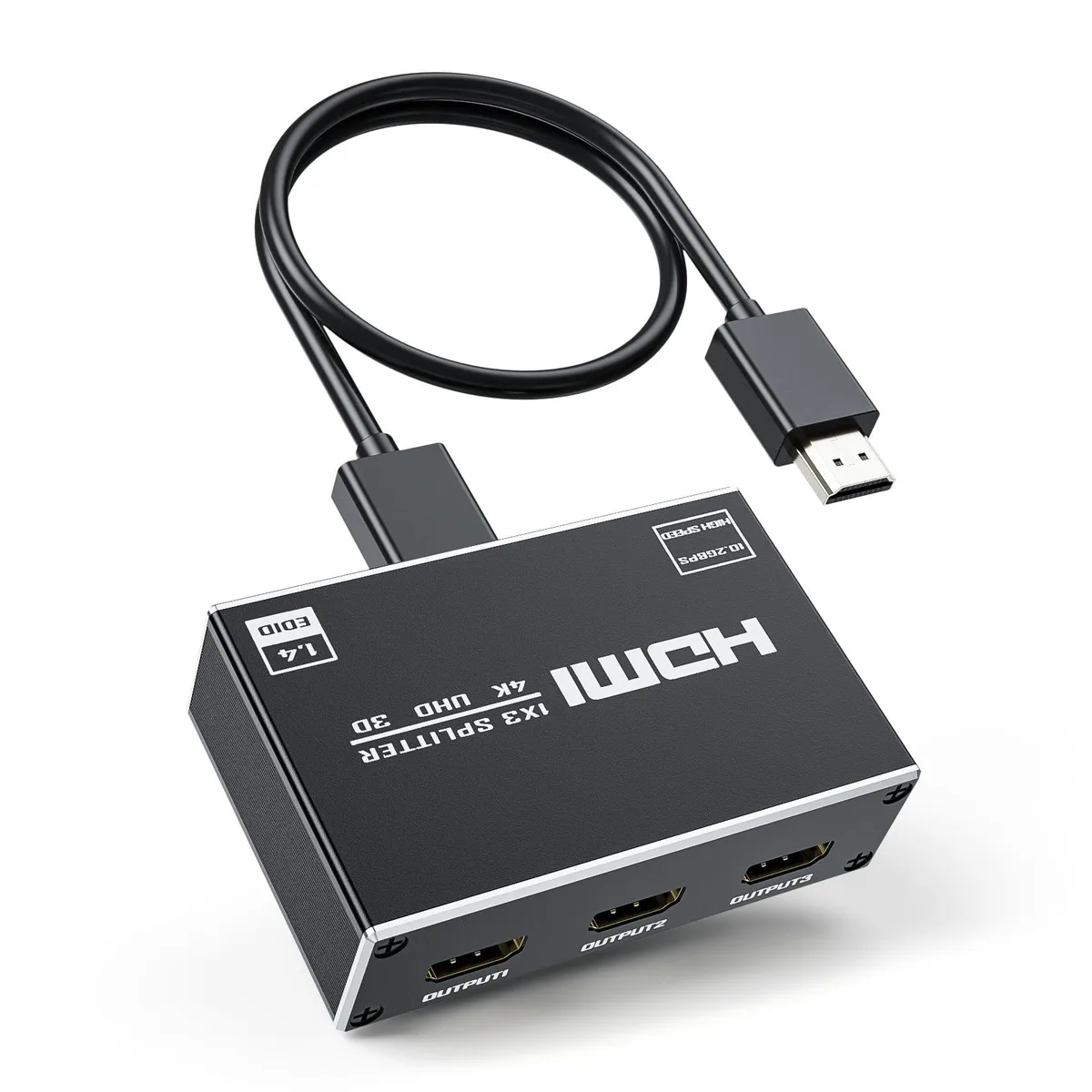  AVer 1×3 HDMI Splitter 4K 30Hz 1080P 60Hz 10.2Gbps HDMI 1.4 HDCP 1.4 — product photo