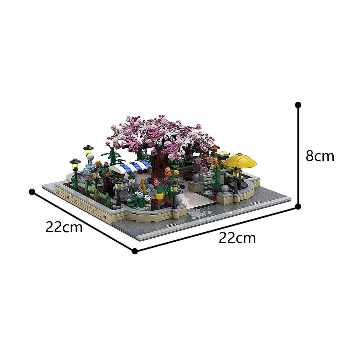 ZITIANYOUBUILD ZITIANYOUBUILD C4392 Modular Botanical Park 1399 Parts — product photo