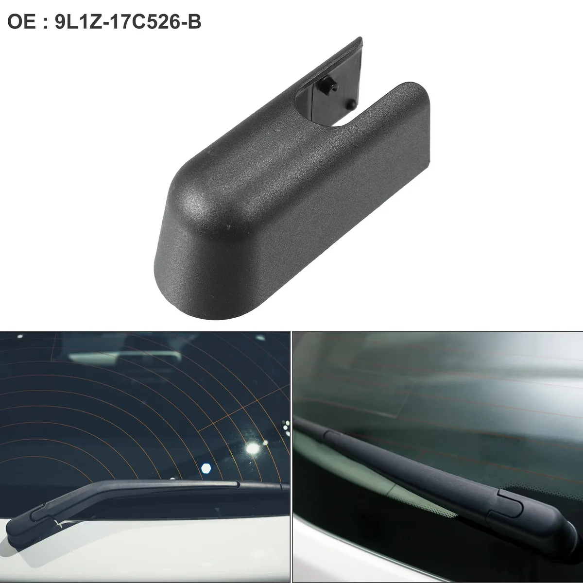 Unique-Bargains Unique-Bargains Rear Wiper Arm Cover Cap for Lincoln Navigator 2010-2017 Black — product photo