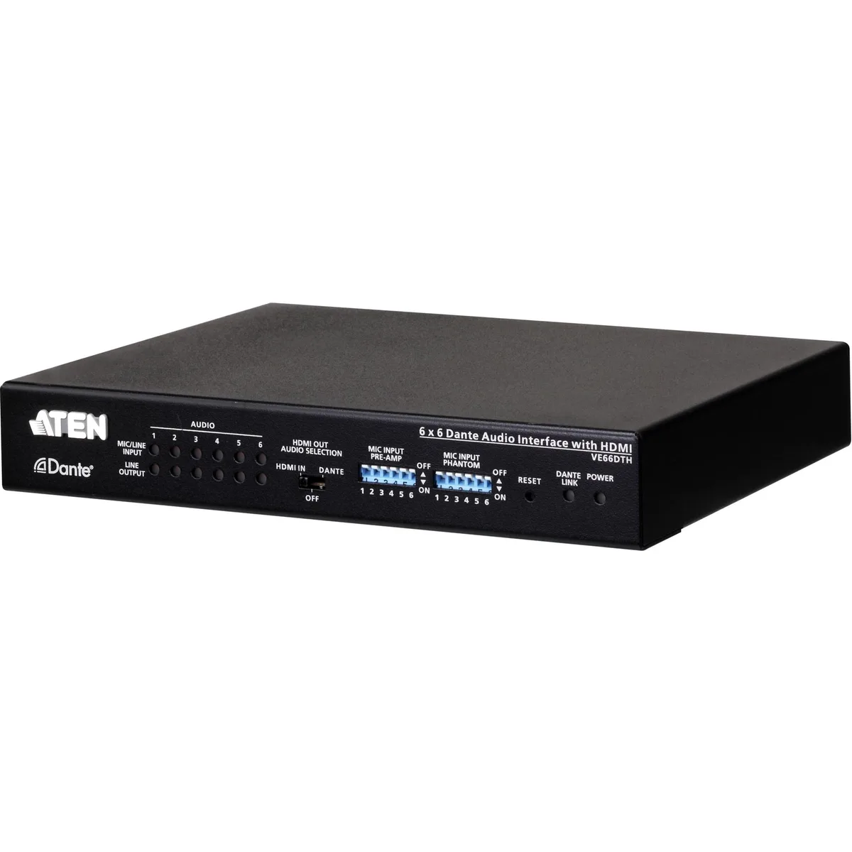 ATEN ATEN VE66DTH 6x6 Dante Audio Interface HDMI 4K — product photo