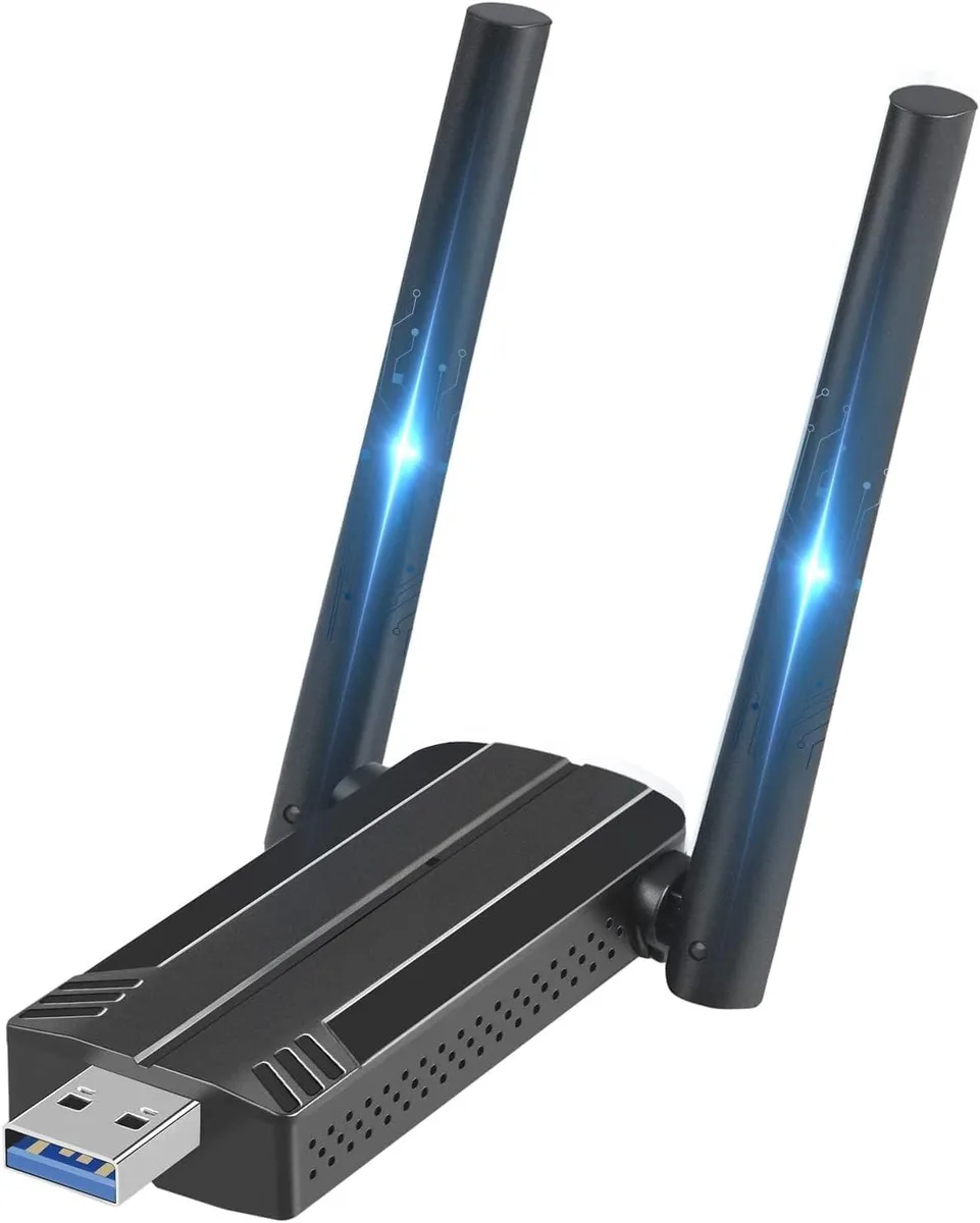 KEHIPI KEHIPI USB 3.0 Wi-Fi adapter 1300Mbps dual-band 5dBi antennas — product photo