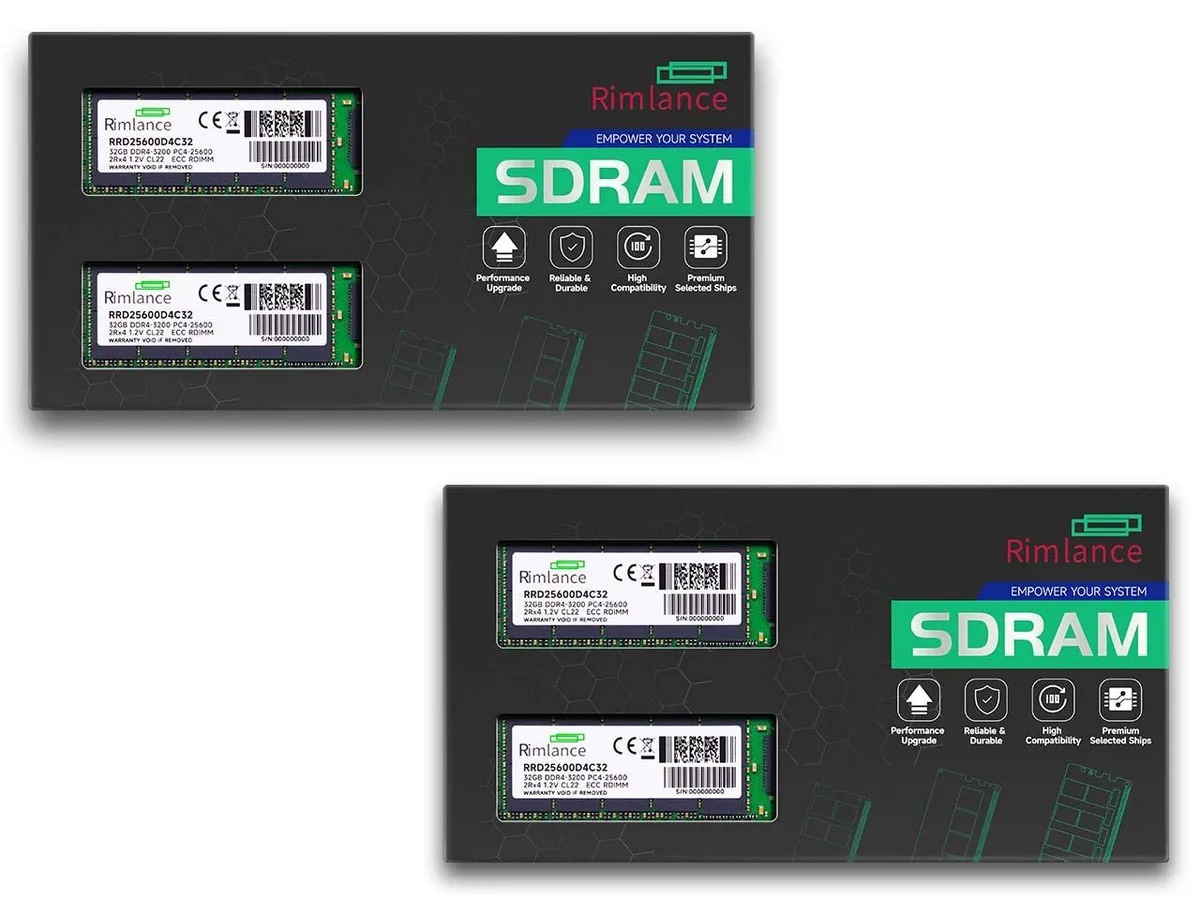 RIMLANCE RIMLANCE 128GB (4 x 32GB) DDR4 3200 ECC RDIMM Dell PowerEdge XR11 — product photo