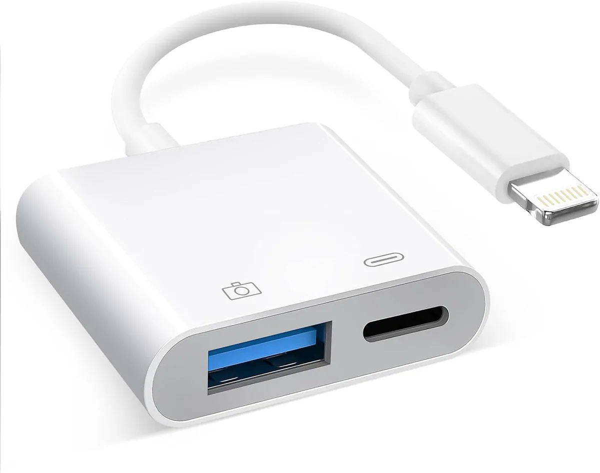 FLEANE FLEANE Lightning to USB Camera Adapter with Charging Port — product photo