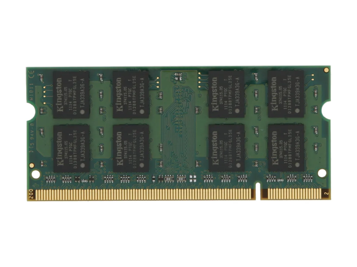Kingston Technology Corp. Kingston Technology Corp. KVR800D2S6/2G 2GB DDR2 800MHz CL6 1.8V SoDIMM memory upgrade — product photo