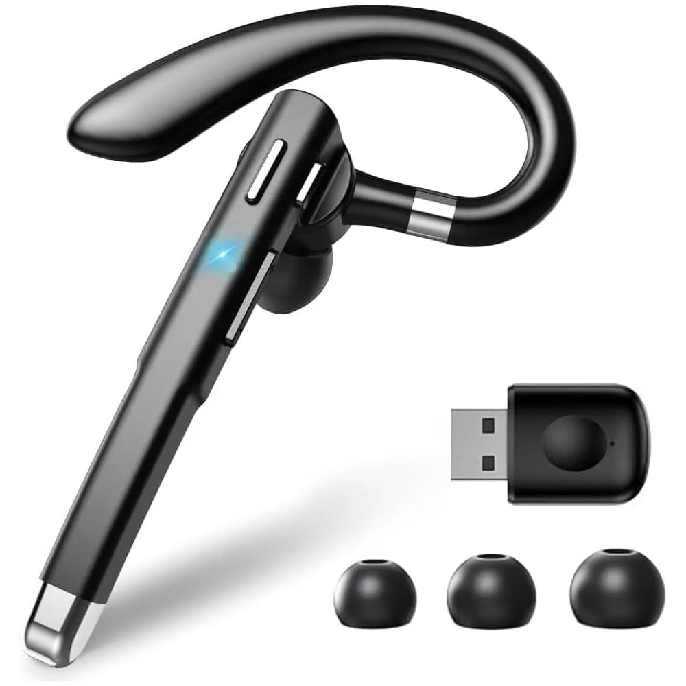  Logitech 1081-520-123 single-ear earbuds USB dongle Bluetooth 6.1 — product photo