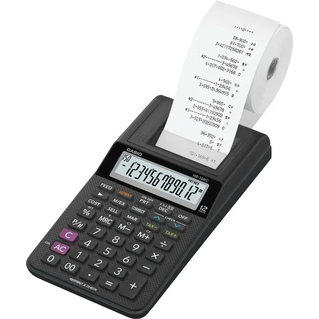 CASIO CASIO HR10RC 12-Digit Printing Calculator Black — product photo