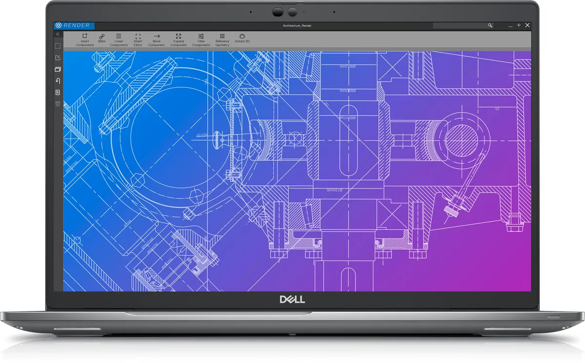 DELL DELL Precision 3570 laptop i7-1255U 16GB 512GB T550 15.6" FHD — product photo