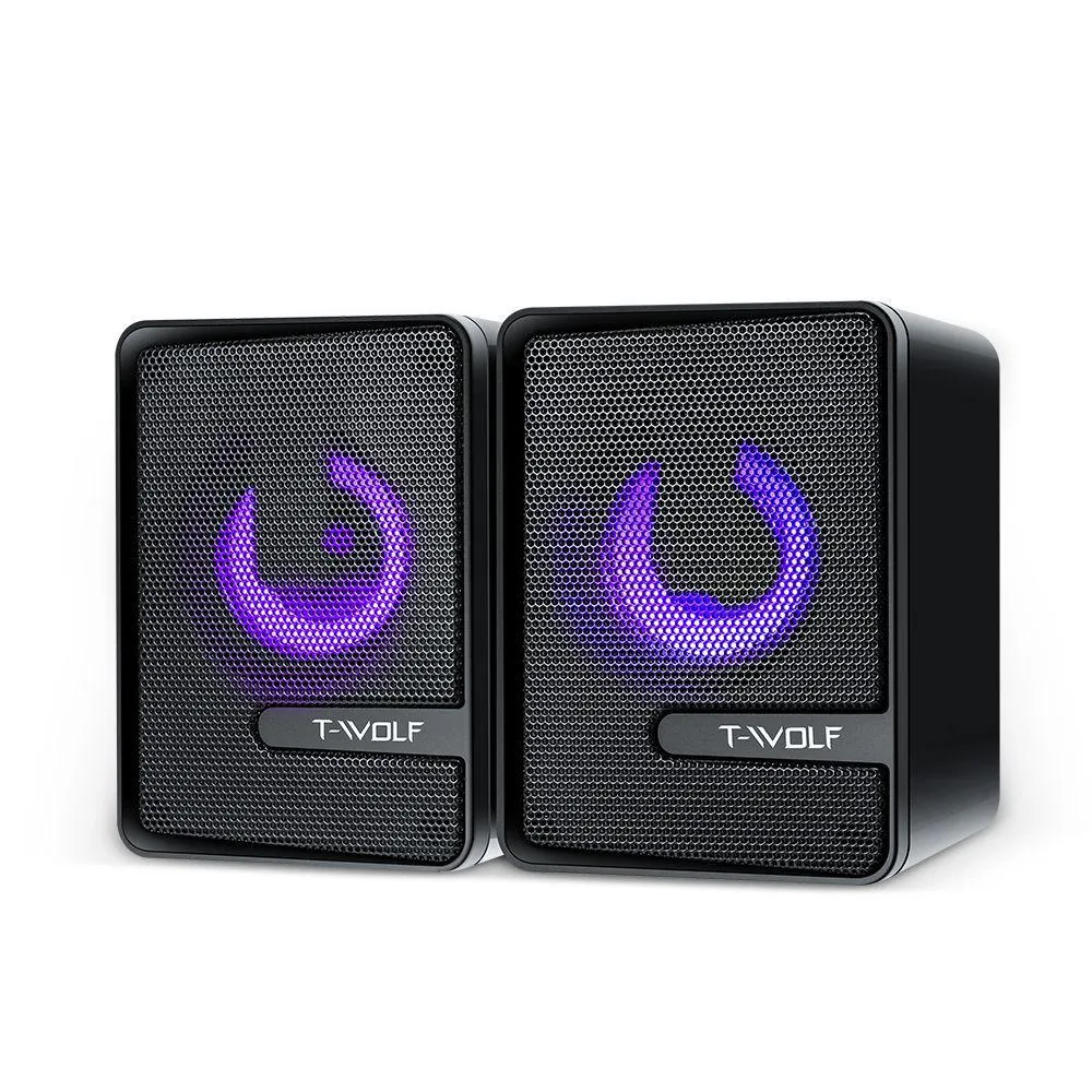 SPTUO SPTUO 2.1 Wired Speakers Black USB 3.5mm 360° Sound — product photo