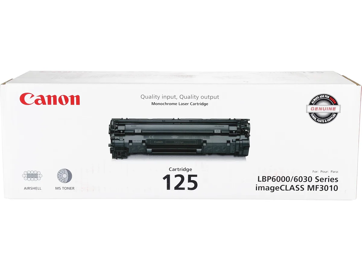 Canon Canon 3484B001 CRG 125 Black Toner Cartridge (Genuine Brands) — product photo