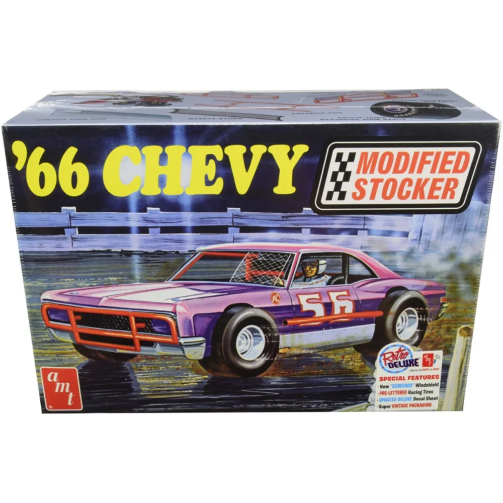 AMT AMT AMT1183 1966 Chevy Impala Modified Stocker 1/25 Scale Model Kit — product photo