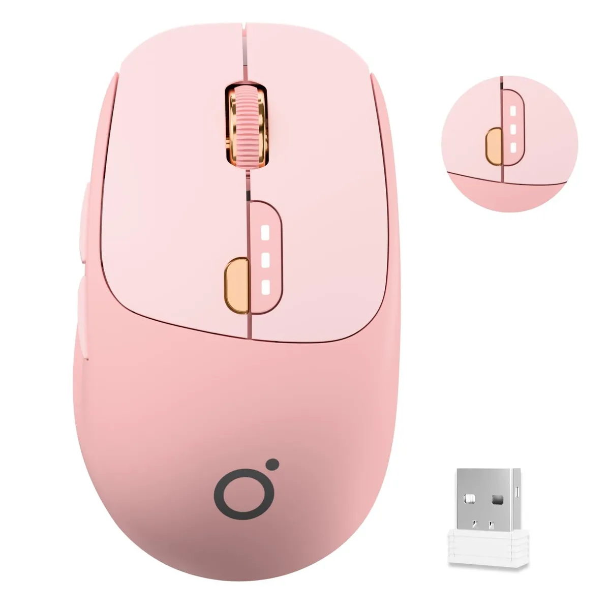 ASUS SEUNKWANG Q5 Wireless Gaming Mouse Rose Pink 1600 DPI Bluetooth 5.0 — product photo