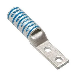 Burndy Burndy 2-Hole Narrow Tongue Long Barrel Copper Compression Lug 350-500 kcmil — product photo
