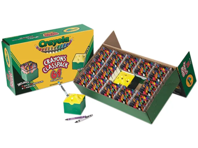 Crayola Crayola 528019 Classpack Regular Crayons Assorted 13 Caddies 832/Box educational supply — product photo