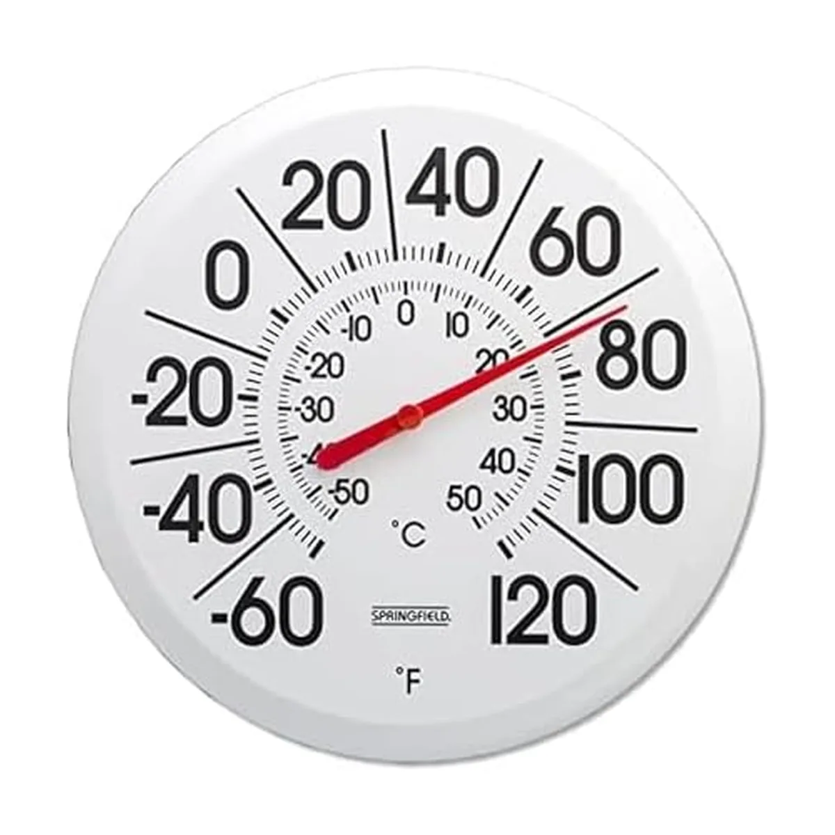  Springfield Big and Bold Thermometer 90007 13.25-Inch White — product photo