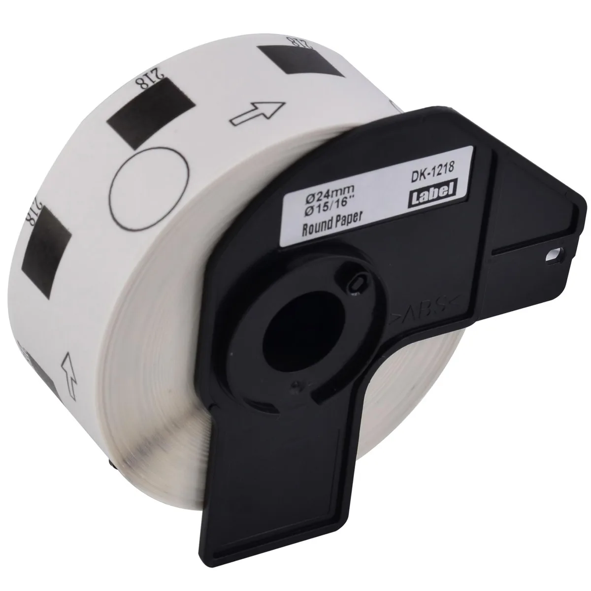 GREENCYCLE GREENCYCLE DK-1218 Round Labels 24mm 20 Rolls 1000/Roll — product photo