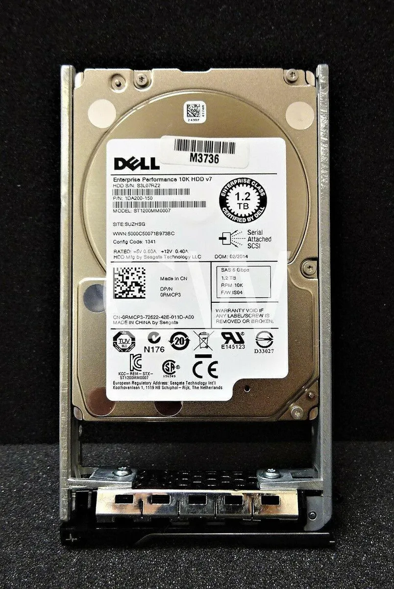 DELL DELL ST1200MM0007 1.2TB 10000RPM 2.5 SAS 64MB internal hard drive — product photo