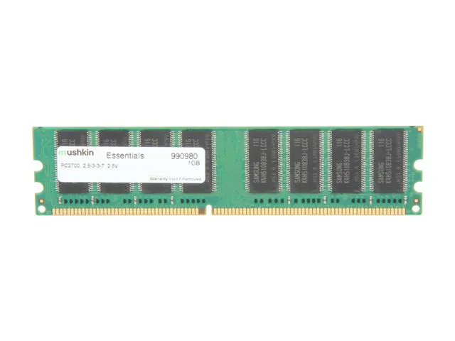 Mushkin Enhanced Mushkin Enhanced 990980 1GB DDR 333 (PC 2700) desktop RAM — product photo