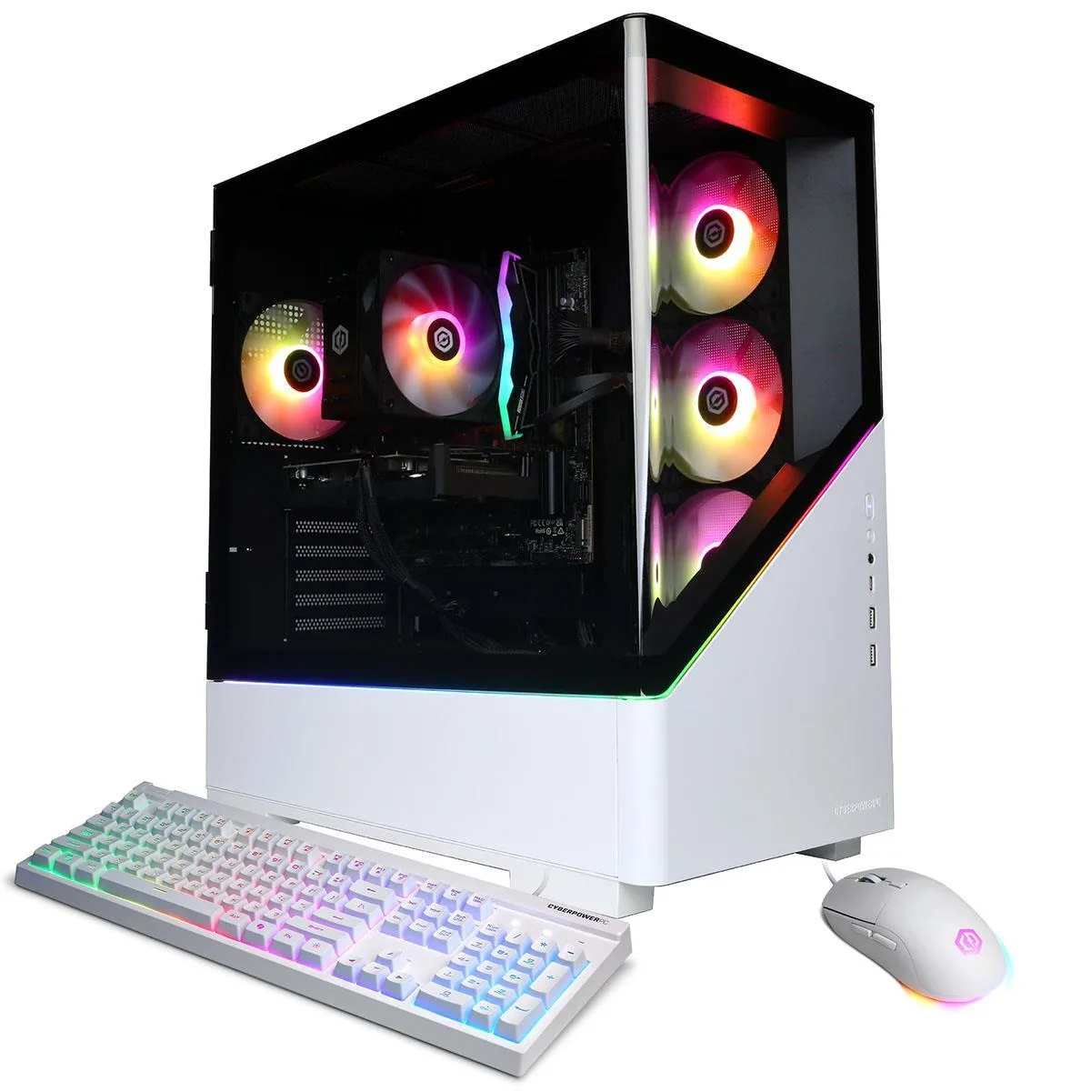 CyberpowerPC CyberpowerPC Gamer Xtreme Gaming PC Intel Core Ultra 7 265F 16GB 2TB RTX 5050 White — product photo