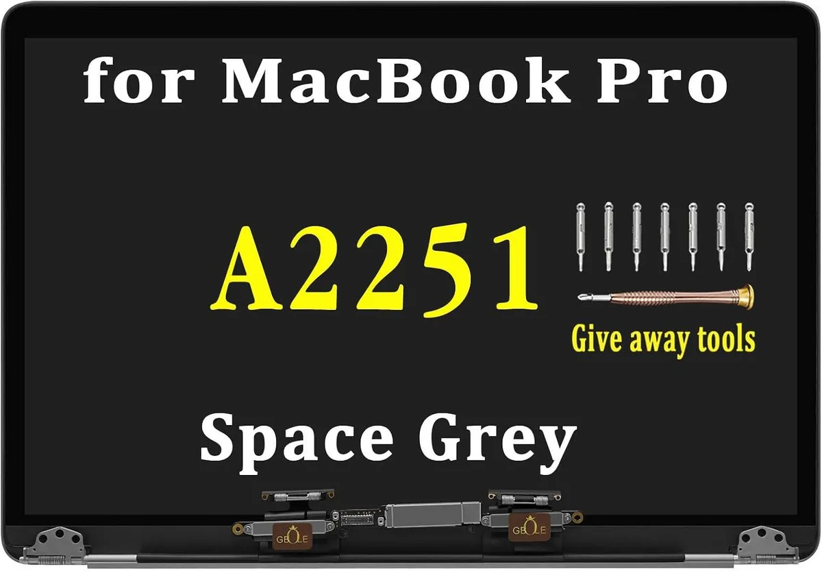 NUOLAISUN NUOLAISUN MacBook Pro A2251 2020 EMC 3348 LCD Screen Space Grey — product photo