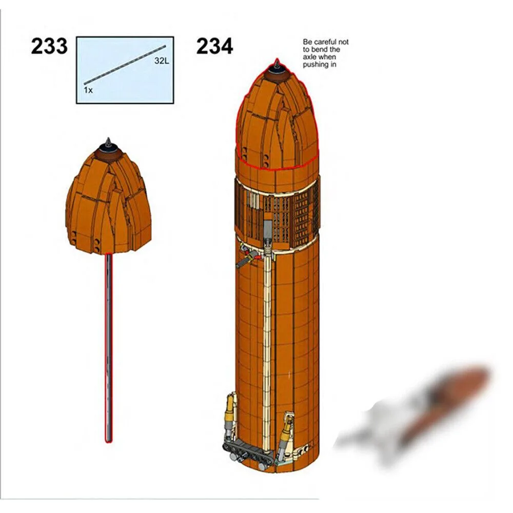 ZITIANYOUBUILD ZITIANYOUBUILD 1:110 Space Transportation System Orbital Spacecraft 2118 Pieces Educational Building Set — product photo