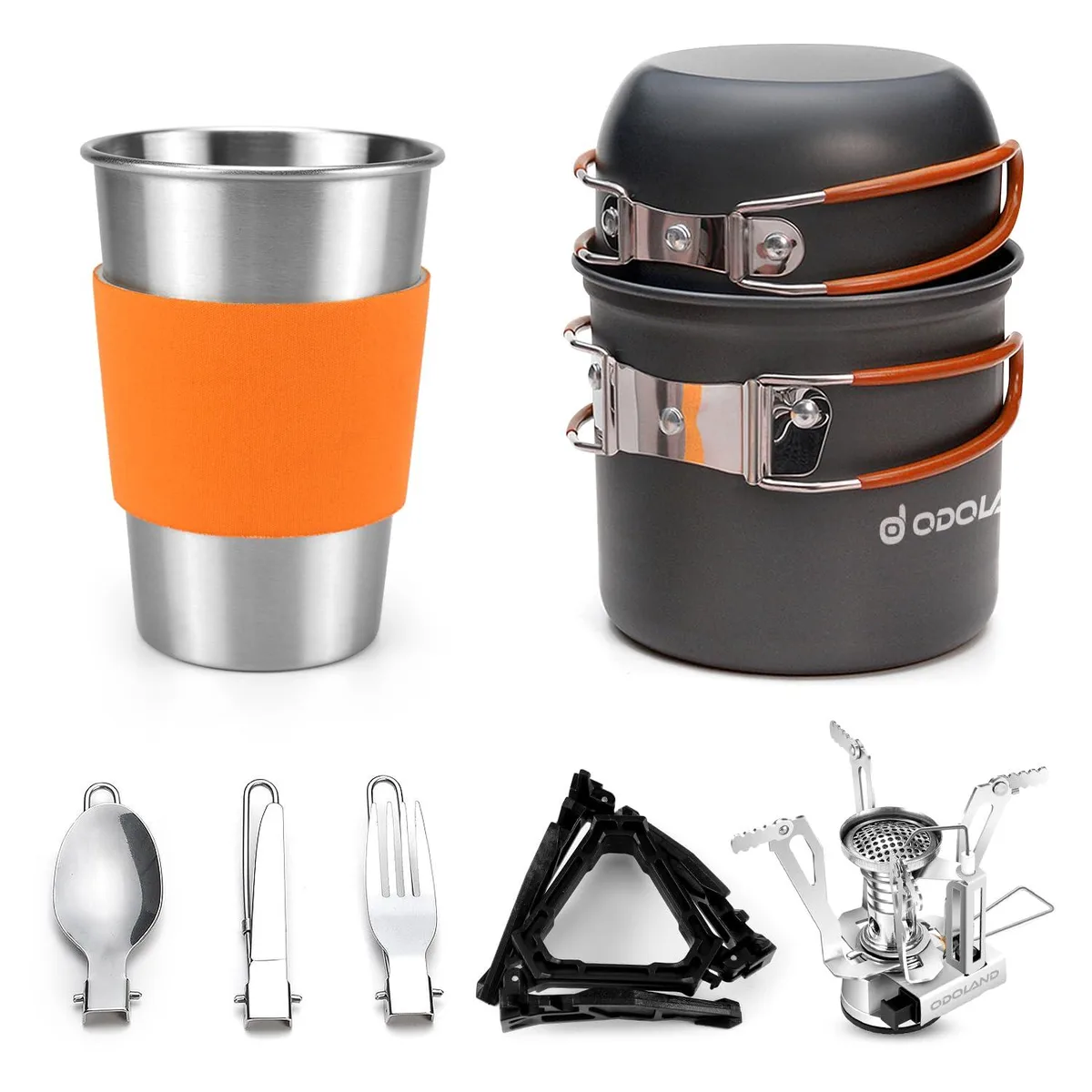  Healthy Living 9-Piece Camping Cookware Kit Orange .64 kg — product photo