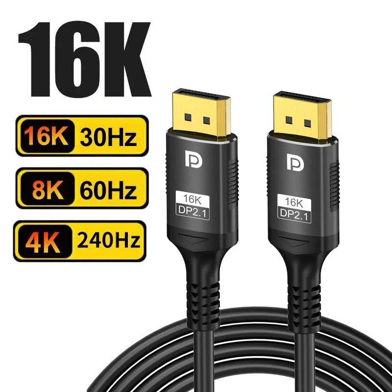 ESTONE ESTONE TJ-A285BK DisplayPort 2.1 cable 6.6 ft 80 Gbps — product photo