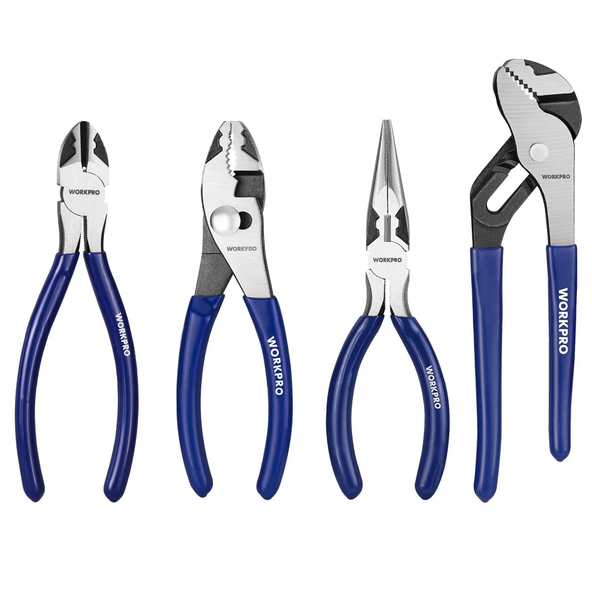 Blue 12-pack hand wrench set with ergonomic soft-grip handles