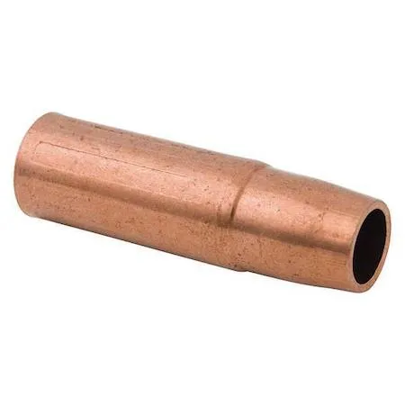 Two copper welding nozzles, self-insulated finish, side by side