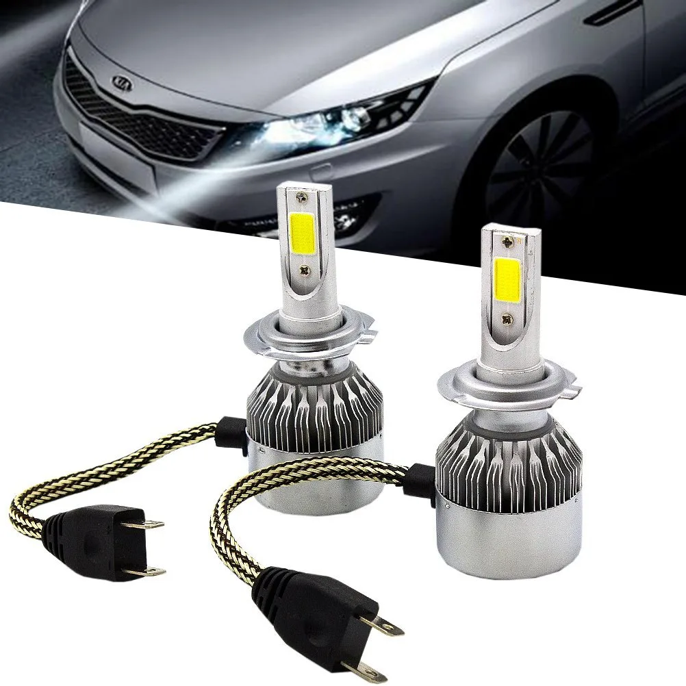 Jansicotek Jansicotek C6-H7 H7 LED headlight set of 2 72W 7600LM 6000K automotive specialty lighting — product photo