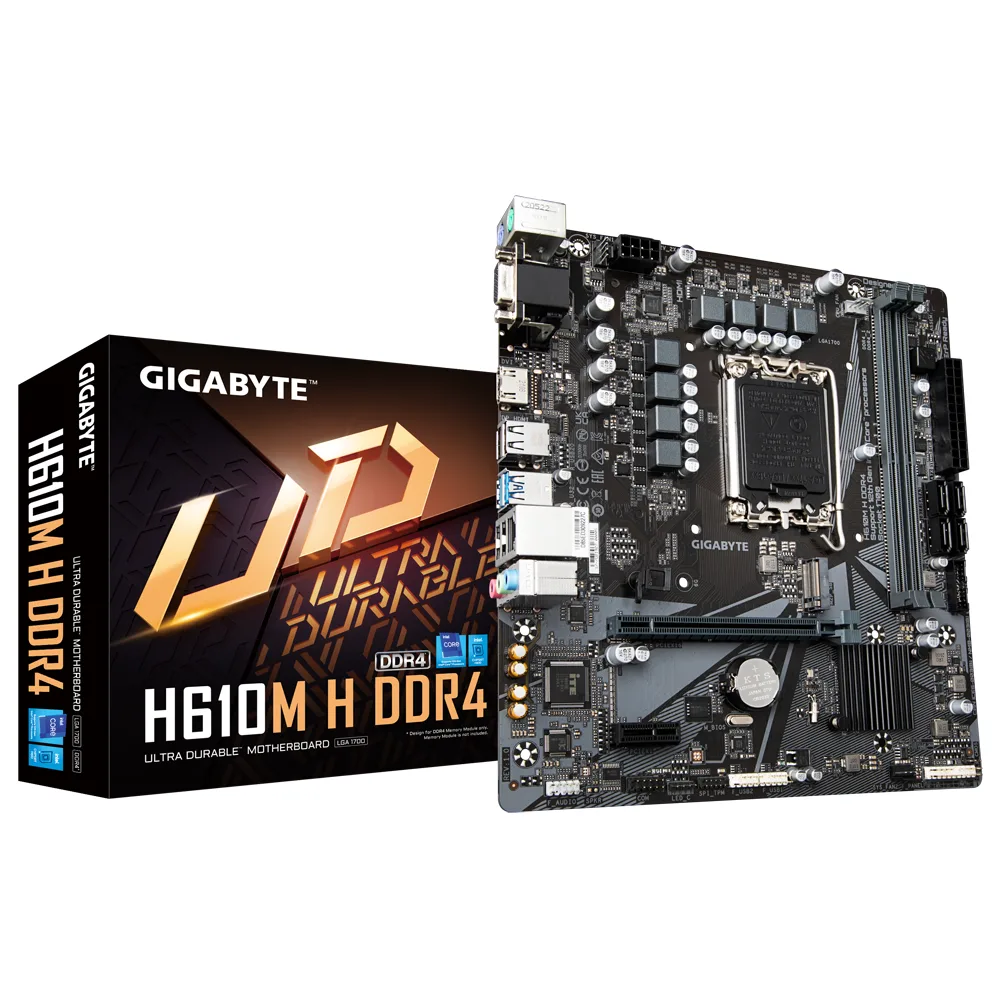 GIGABYTE GIGABYTE H610M H DDR4 Intel motherboard LGA1700 — product photo