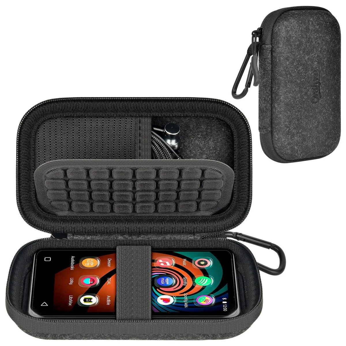 maxell MP3 MP4 Player Case Black 5.16x3.15x1.61 in — product photo