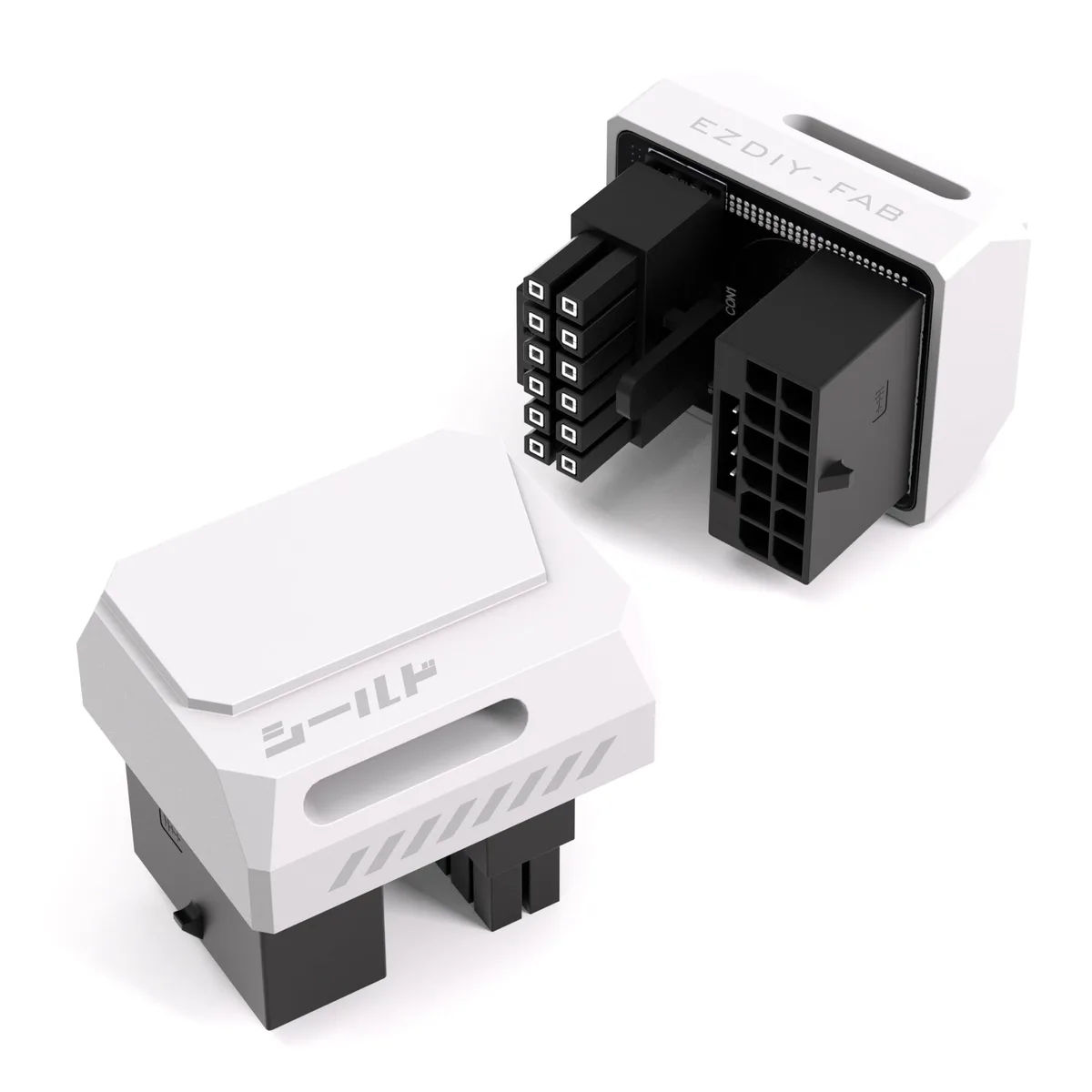 Vszerda Vszerda PCIe 5.1 600W 12VHPWR 12+4pin 16pin 180° Right Angle White — product photo