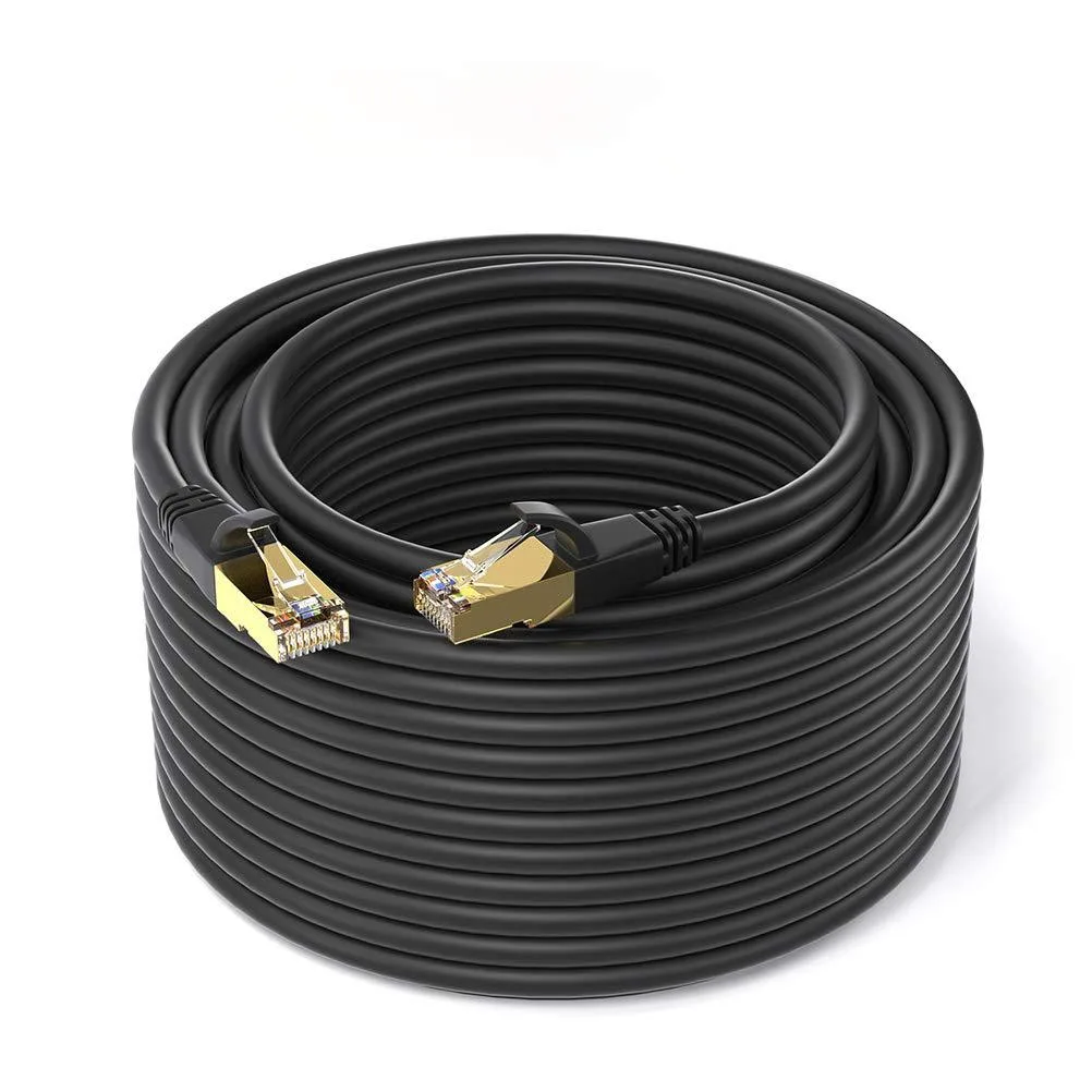 Corn Electronics Corn Electronics Cat 8 Network Ethernet Cable 100 ft 26AWG S/FTP 40Gbps 2000MHz — product photo