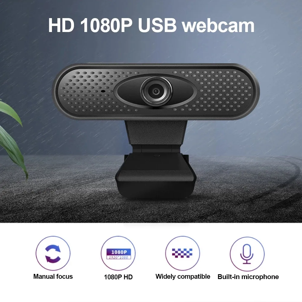 LURLEEZ LURLEEZ 1080P 30FPS USB 2.0 Webcam Black — product photo