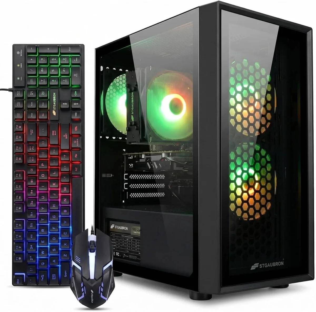 STGAubron STGAubron ABR0124 Gaming PC Xeon E5-2670 16GB 512GB RX 550 — product photo