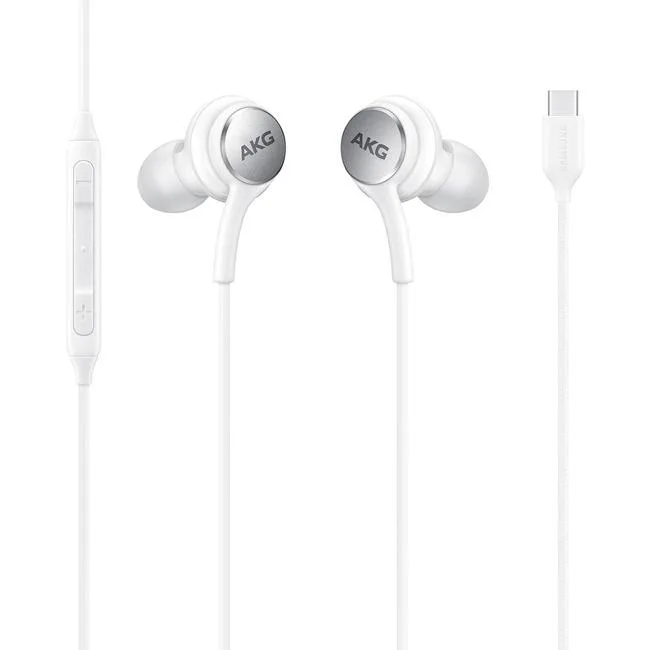 4XEM 4XEM 4XSAMEARAKGCW USB-C AKG Earphones with Mic and Volume Control White — foto del prodotto