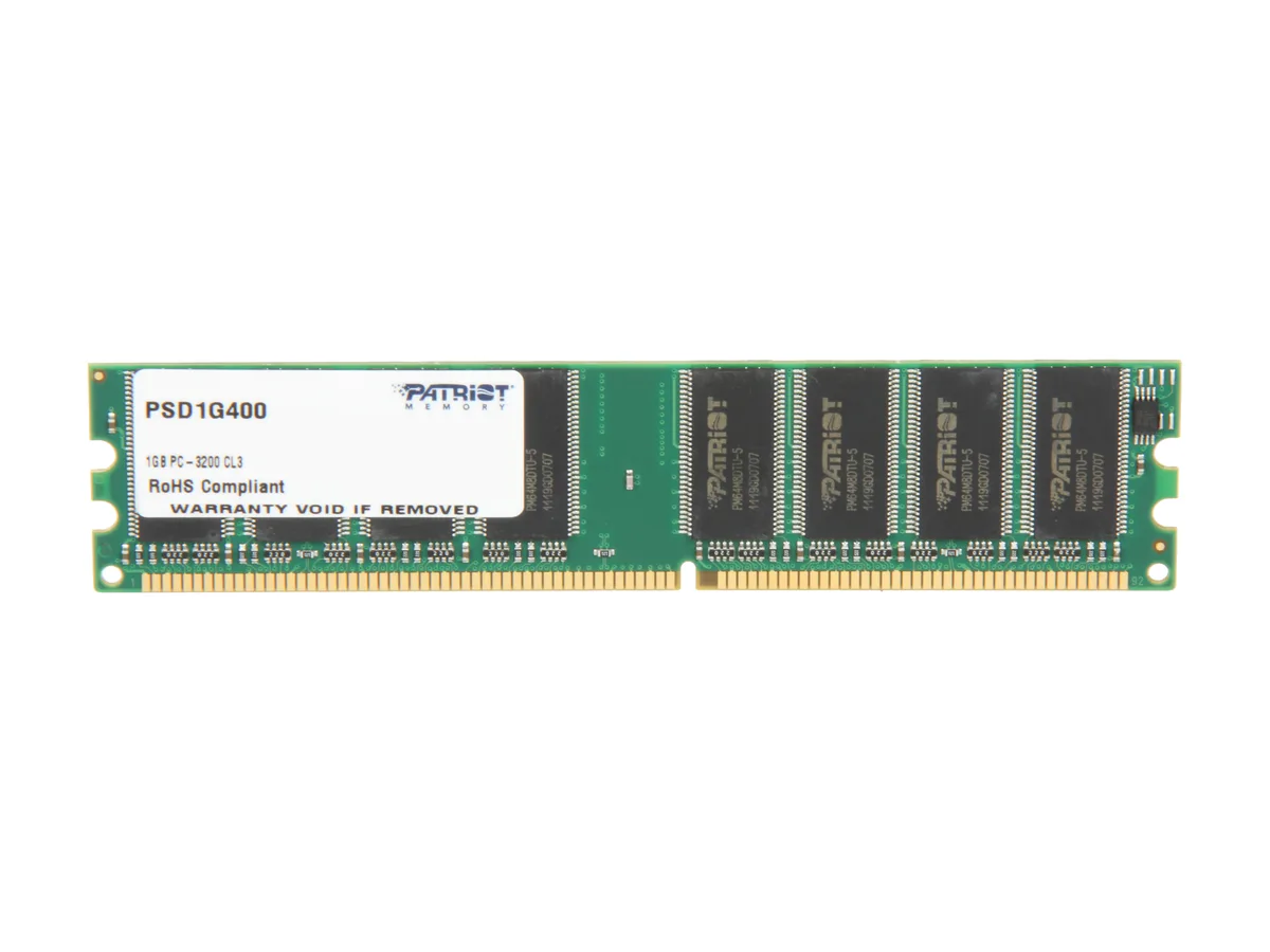 Patriot Memory Patriot Memory PSD1G400 1GB DDR 400 desktop RAM — product photo