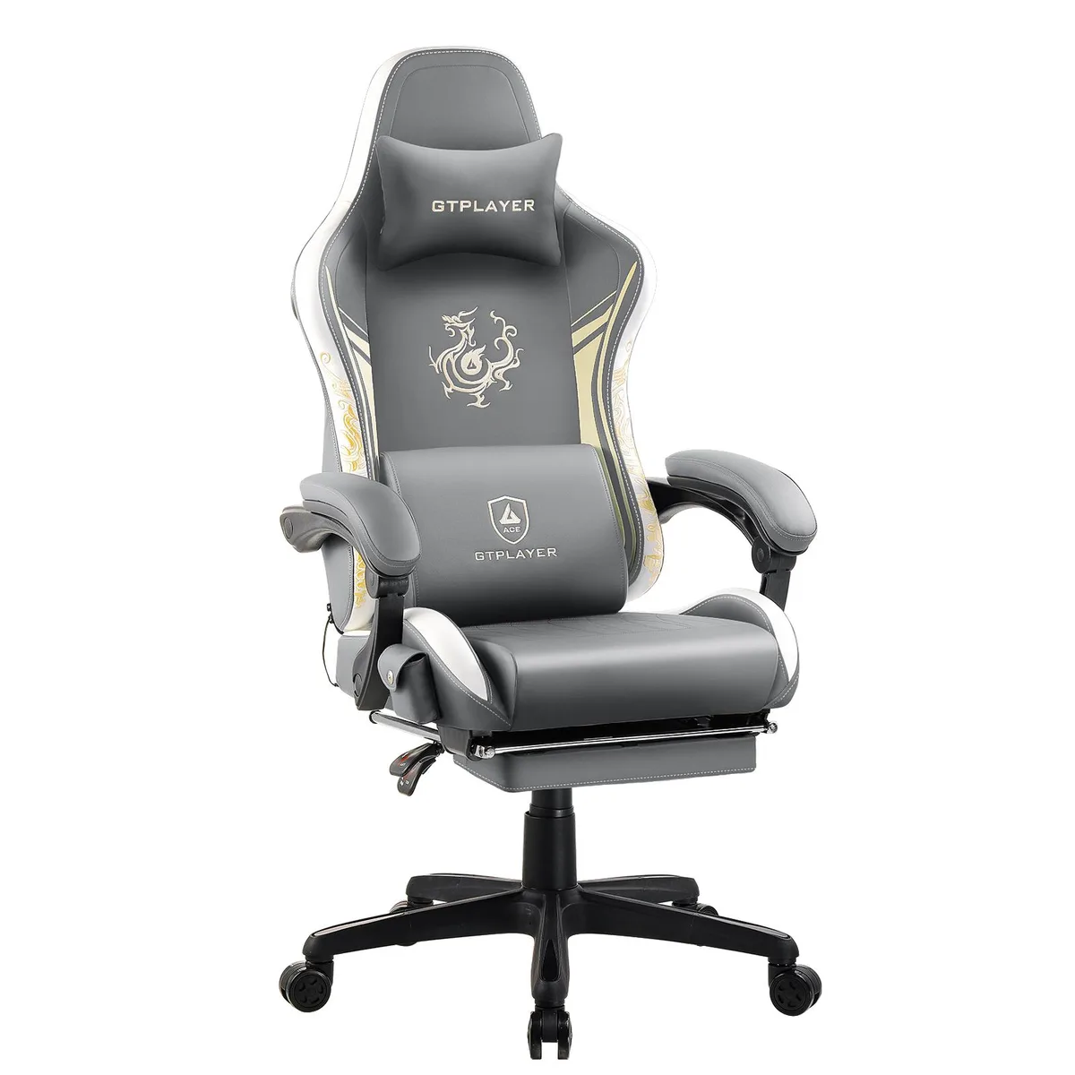 GTPLAYER GTPLAYER Dragon Series Gaming Chair Bluetooth 5.1 Grey — product photo