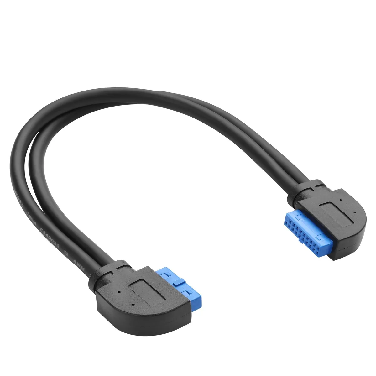 Vszerda Vszerda USB 3.0 19/20 Pin Female-to-Female Header Extension Cable 90° 30 cm — product photo