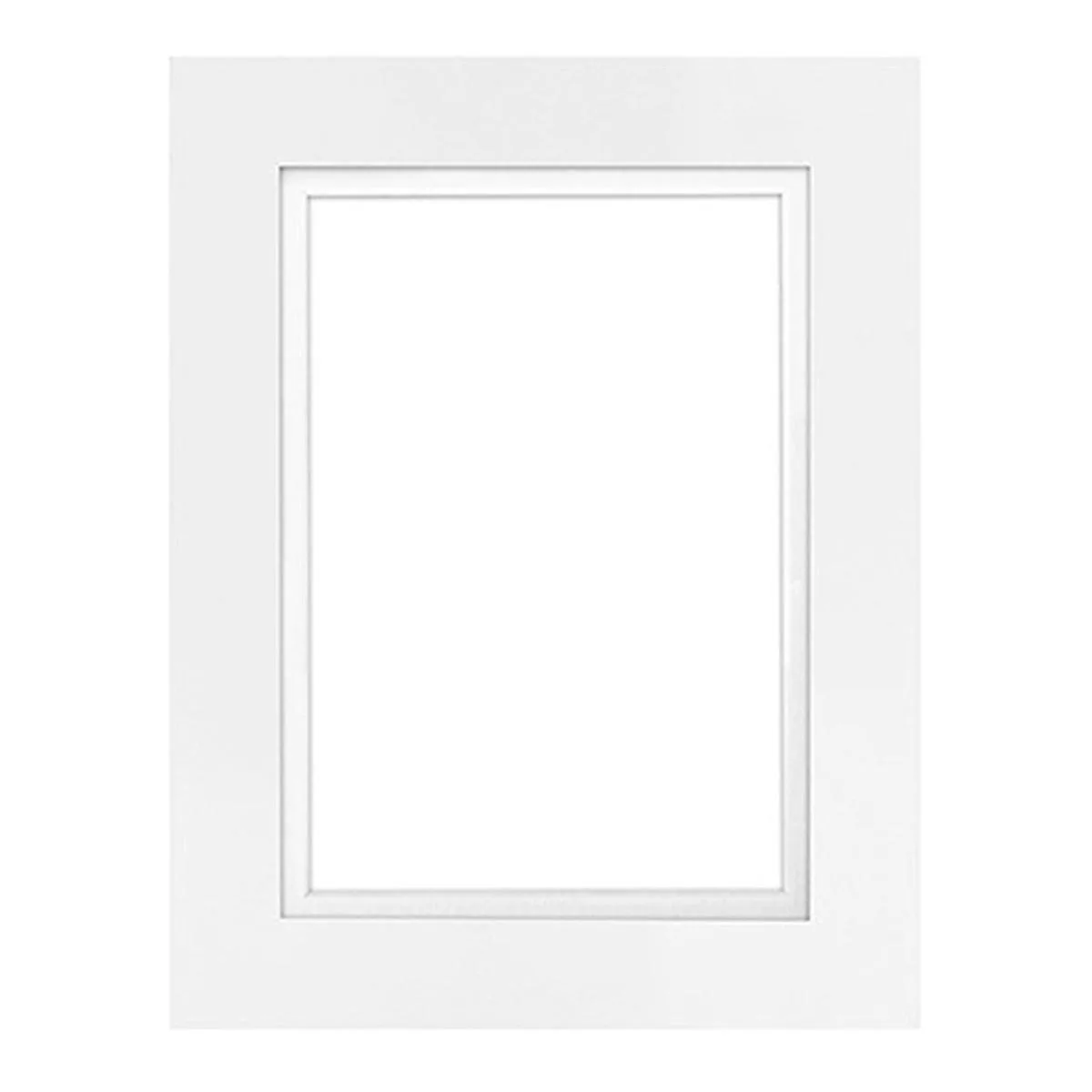 Framatic Framatic Modern 8x10 Wood Frame with Skinny Mat White — product photo
