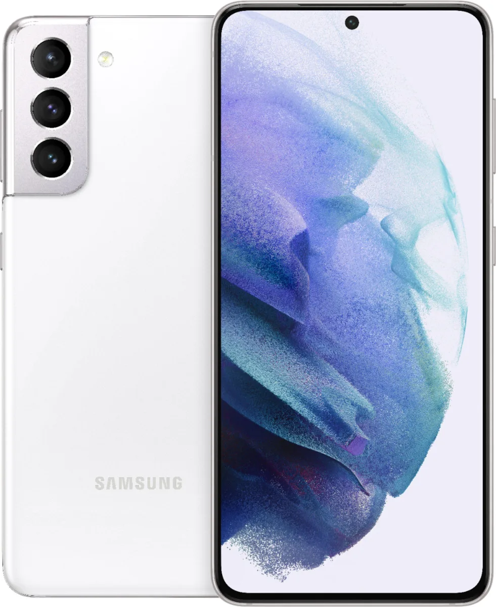 SAMSUNG Samsung Galaxy S21 5G G991U 128GB Phantom White cell phones - unlocked — product photo