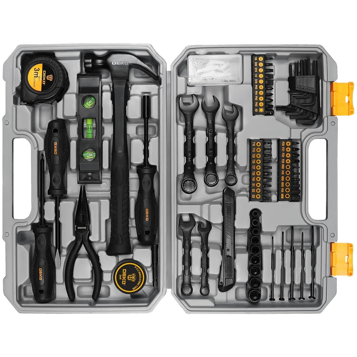 Porter-Cable 148-piece tool set in silver metal case