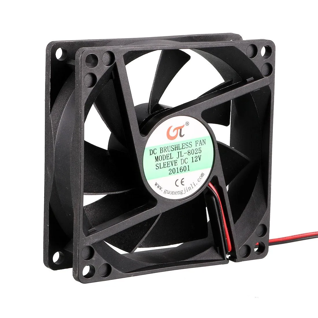 Unique-Bargains Unique-Bargains 80x80x25mm 7 Vanes Blue LED DC12V 0.25A Case Fan — product photo