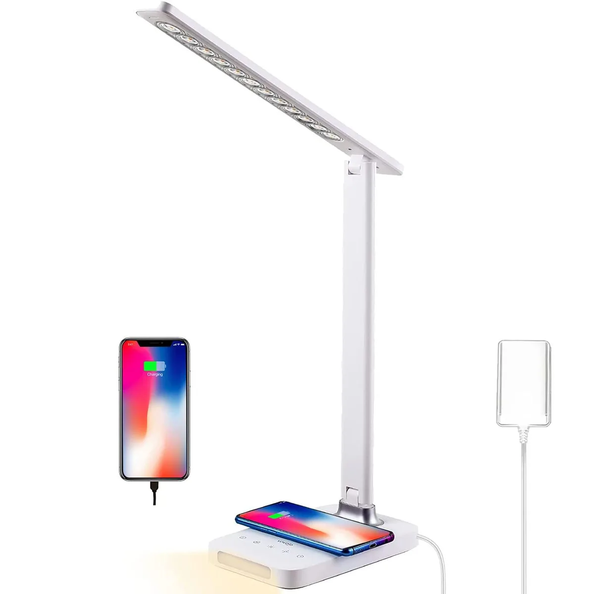 VAVOFO VF-TL802B table lamp 24W 15 modes 36 LED 180° arm — product photo